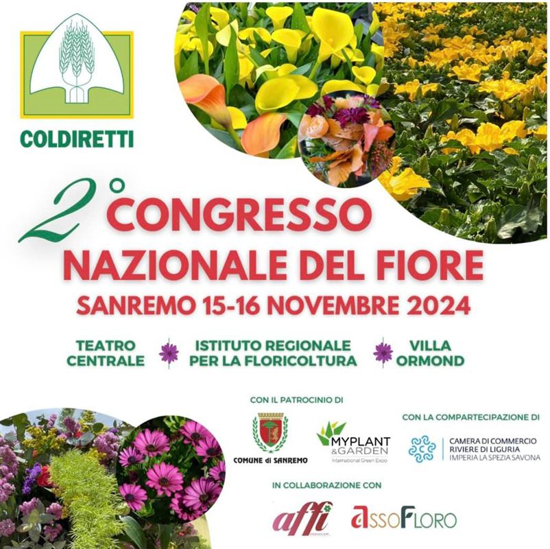 2 Congresso Nazionale del Fiore a Sanremo il 15-16 novembre